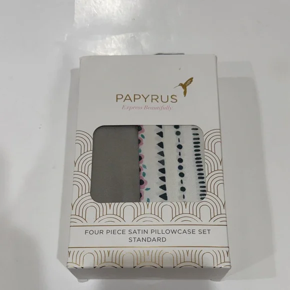 New Papyrus Multicolor Satin Pillowcase Set of 4 20”x30”