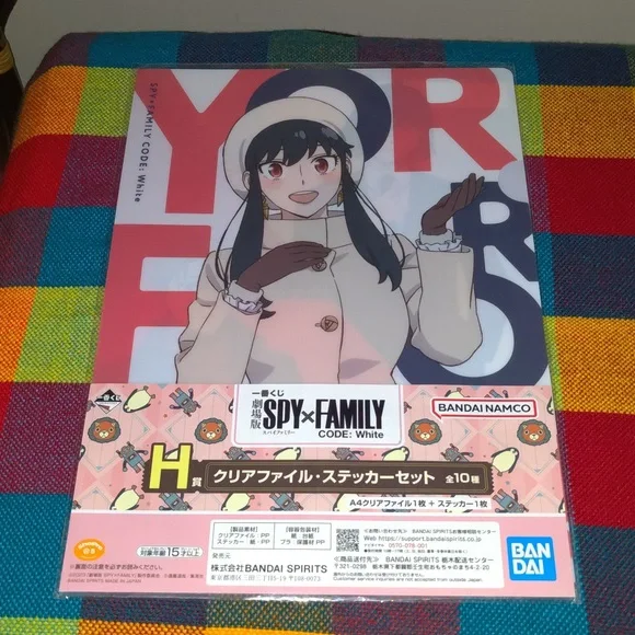 Bandai Namco SPYxFAMILY CODE:WHITE Clear File Sticker Set JAPAN