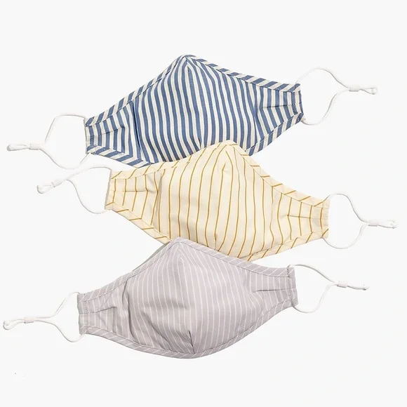 🦋 3/$15 Madewell Three-Pack Adjustable Face Masks