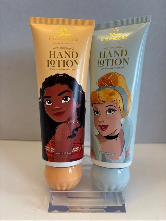 💕5/25💕Disney Princess Hand Lotion Choose Cinderella or Moana 1.69 oz
