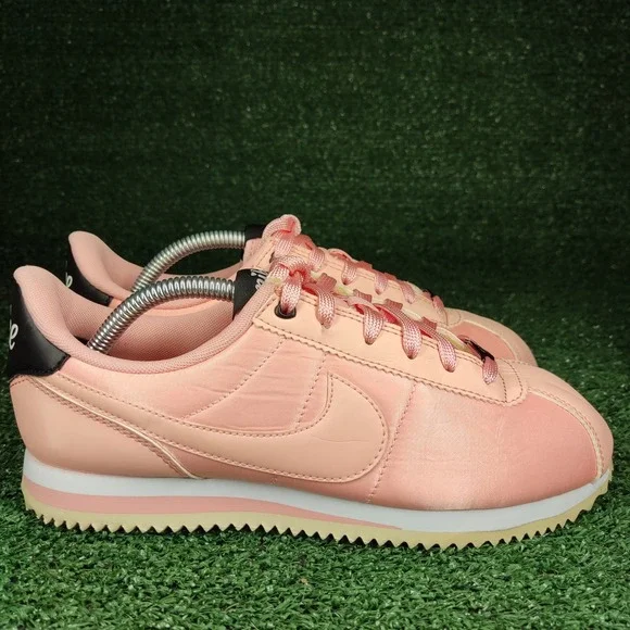 Nike Shoes Kids 5.5Y Pink Cortez‎ Basic SL GS AV3519-600 Satin Low Top Sneakers