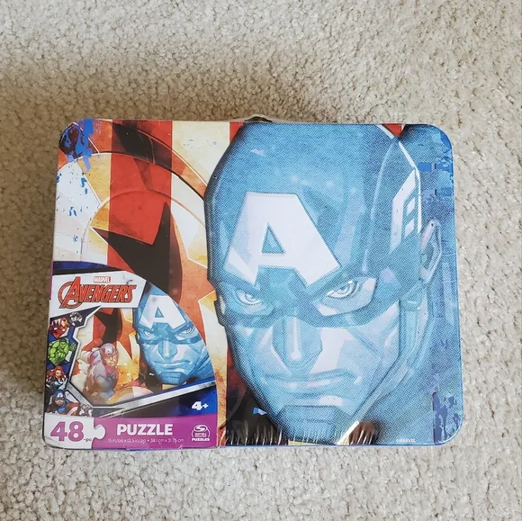 Avengers Captain America Puzzle Tin