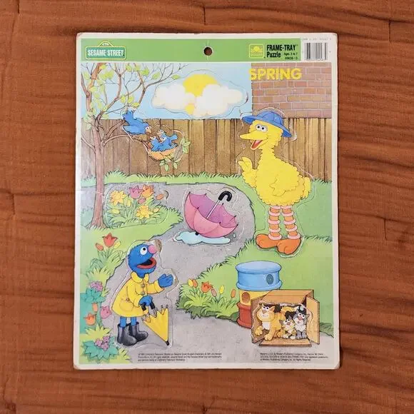 Vintage Golden Frame Tray Puzzle 
