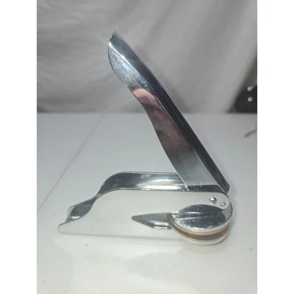Vintage / Handheld Pocket Notary Desk Seal Embosser