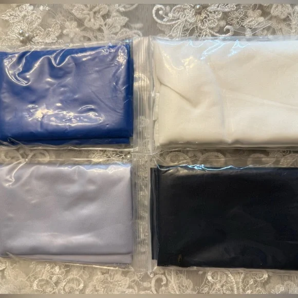 Satin Fabric Neck Gaiters in Multiple Colors (Various Colors)