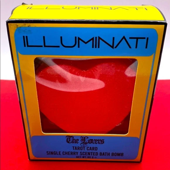 Illuminati Tarot Cards The Lovers Cherry Scented Bath Bomb