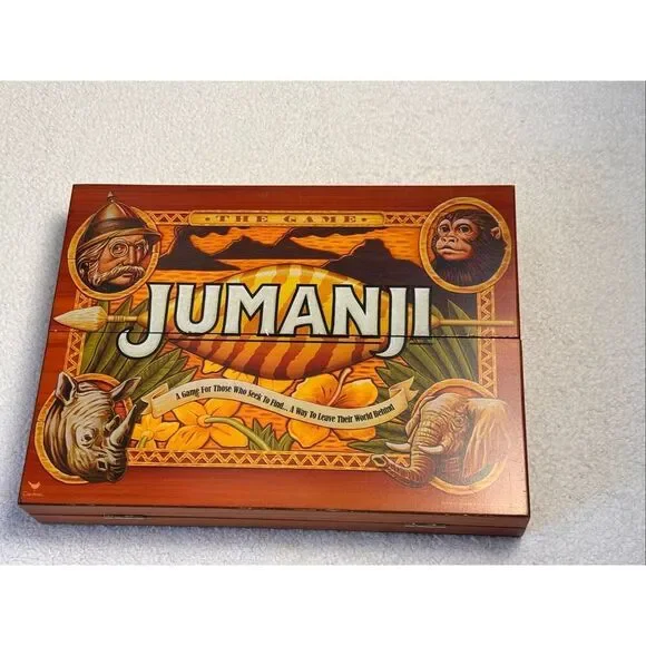 Jumanji Classic Board Game Cardinal Games 2017 Edition/Wooden Box