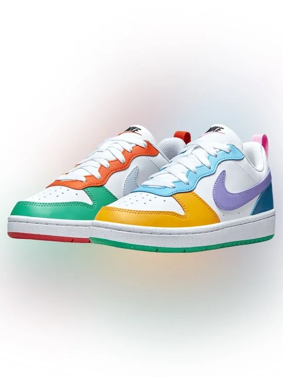 Nike Court Borough Low Recraft Lace Up Sneakers GS Multi / Color Size 6Y