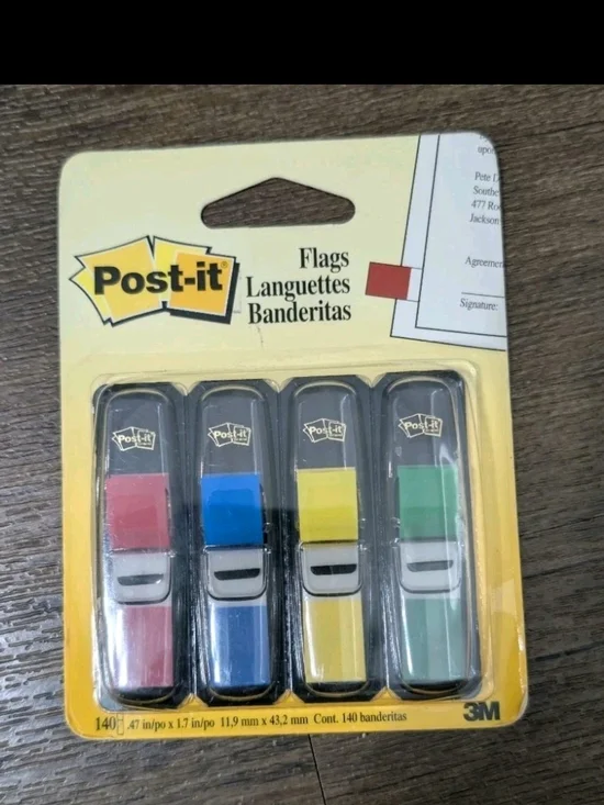 Post-it Flags 3M, VTG 2002 New 140 Count, Made In The USA , Read Description