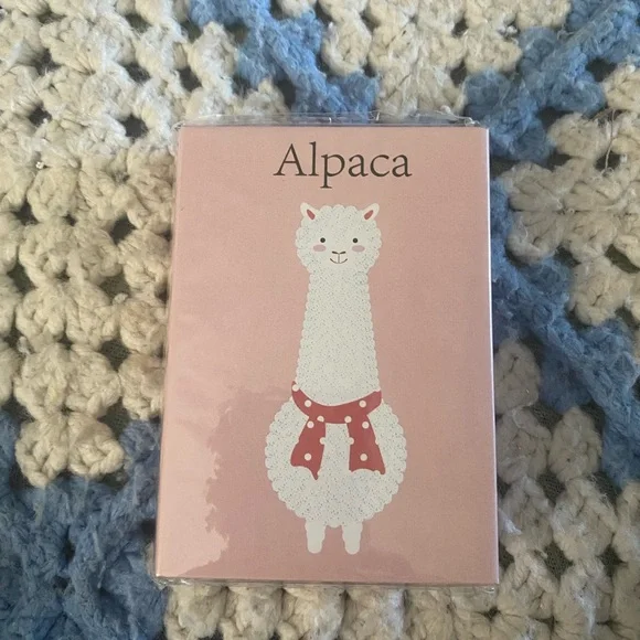 Cute Alpaca Notebook with Sticky Notes