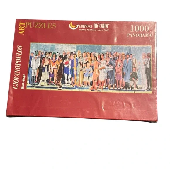 Giovanni Bus-Stop Panorama 1000 Piece Puzzle Editions Ricordi Sealed
