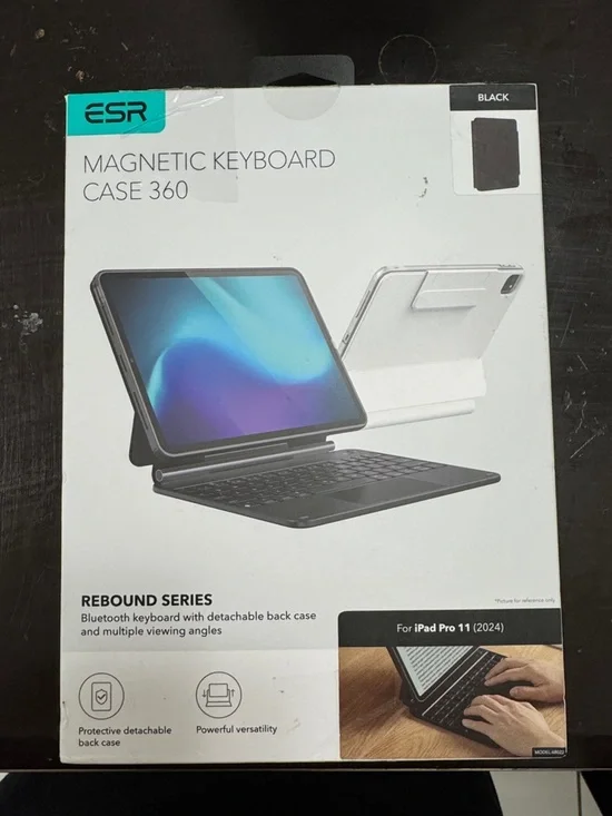 Magnetic Keyboard Case 360 for iPad Pro 11 (2024) - Black