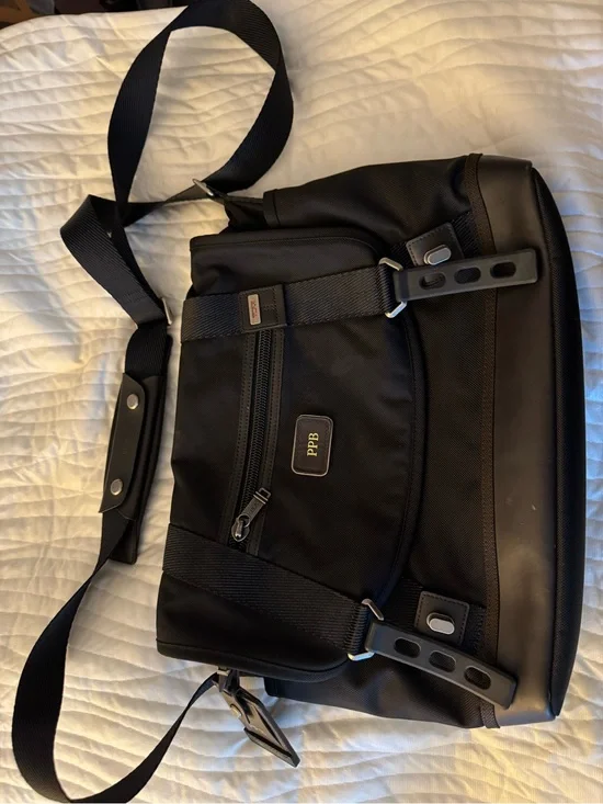 Tumi Alpha Bravo “Foster” black messenger bag