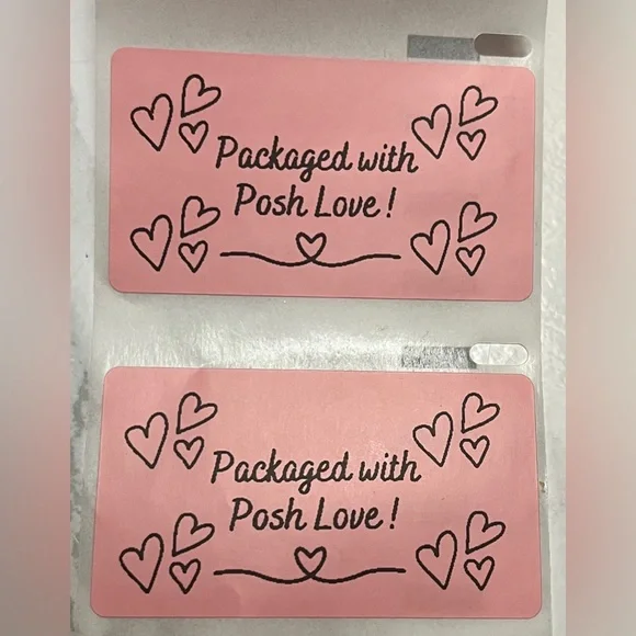 🌺50 Pink Packaged with Posh Love Thermal Labels