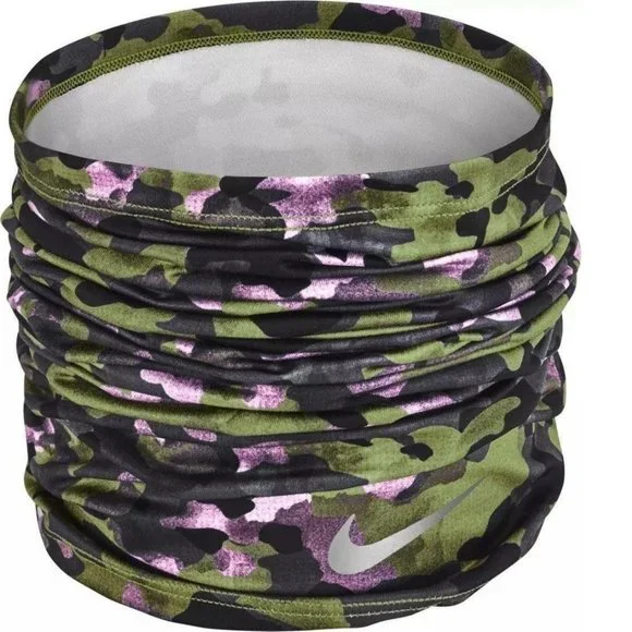 Mens Neck Gaiter NIKE Dri-Fit Mens Green Pink Mask Headband Face Shield Wrap