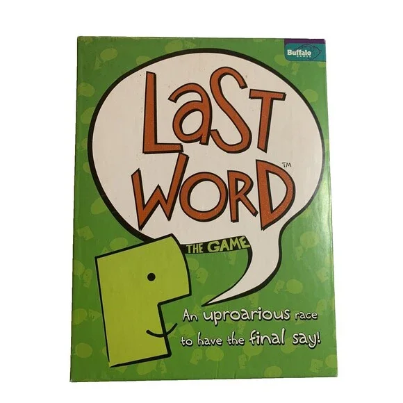 Last Word The Game Family Board Game New Buffalo Games 2 -8 Players Final Say