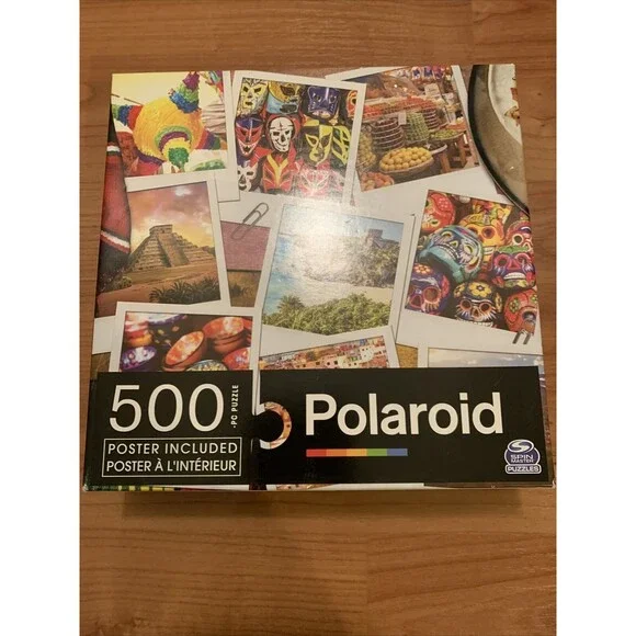 500 Piece Spin Master Jigsaw Puzzle Polaroid Road Trip USA Mexican Memories