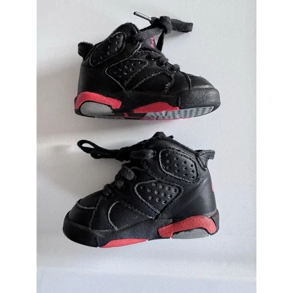 Vintage VTG Original 1991 Nike Air Jordan 6 Infrared Kids sz 3 Michael Jordan OG
