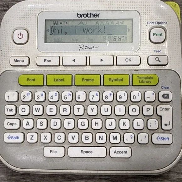 USED Brother P-Touch PT-D210 Handheld Label Maker