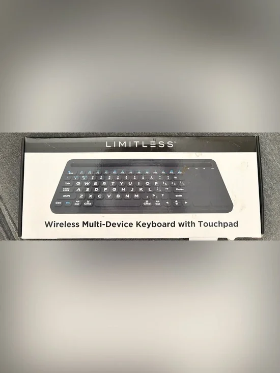Wireless Multi-Device Keyboard with Touchpad
