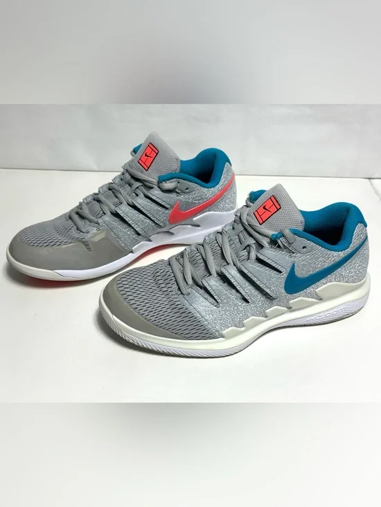 Nike Air Zoom Vapor X HC Half Blue Pink Tennis Shoes AA8027-064 Size 7