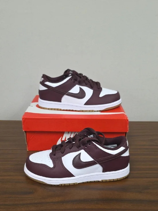 Nike Dunk Low BP Burgundy/White Size 13.5c HJ9283-100 NEW