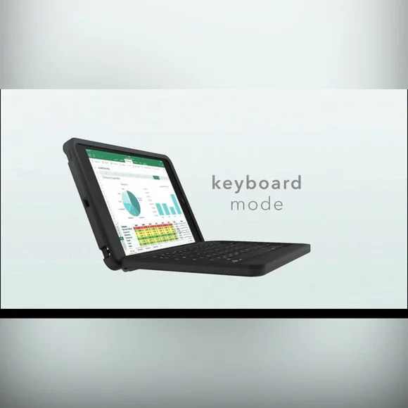 ZAGG Rugged Book iPad Case with Detachable Magnetic-Hinged Keyboard