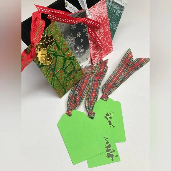 Lot of Handcrafted Christmas Tags for Gifts