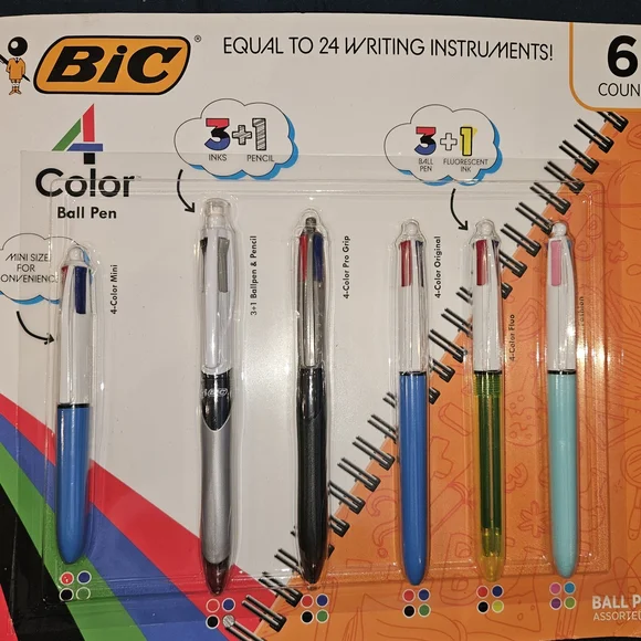 BIC 4-Color Ball Pen Set