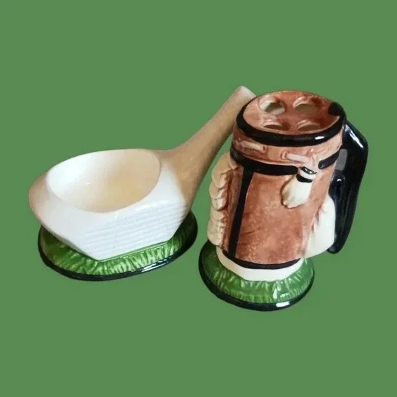 Set of 2 golf toothbrush holder