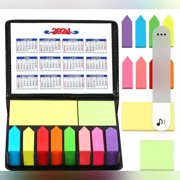 STICKY NOTES Colorful Folio, Professional Admin, 24-25 Student Reception…