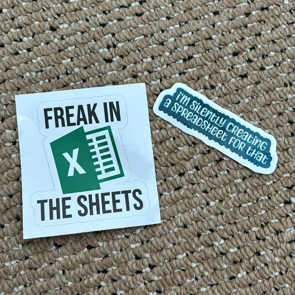 Stickers // Excel jokes