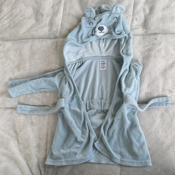 ⚠️Carter's Soft Blue Baby Hooded Bathrobe⚠️