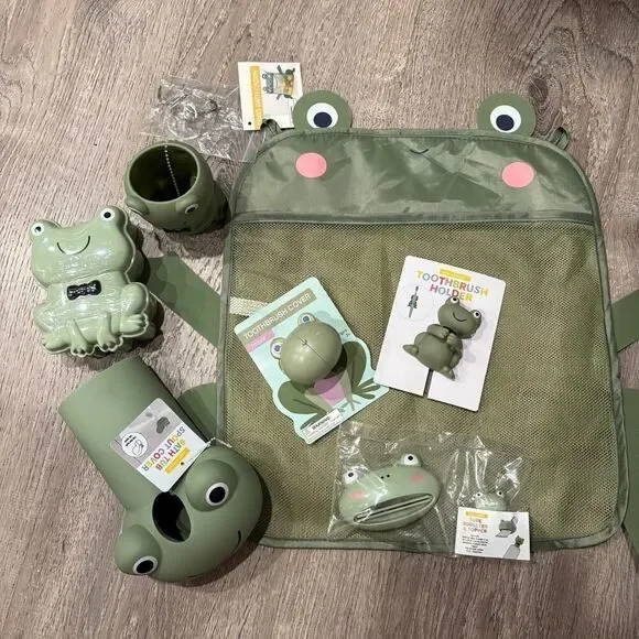Kid's Frog Bath Set 7 Pieces