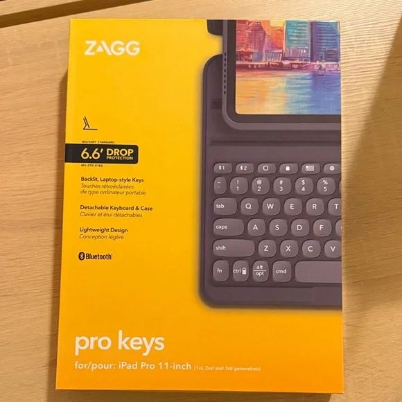Zagg Detachable Keyboard Case for iPad Pro 11-inch - Black