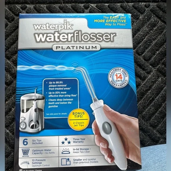 Waterpik Water Flosser Platinum w Xtras