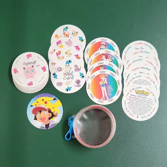 POKEMON Rummy Card Game Nintendo 1999 With Clip On Case COMPLETE (Vintage)