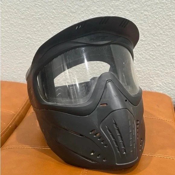 JT Black Full-Face Protective Paintball Mask