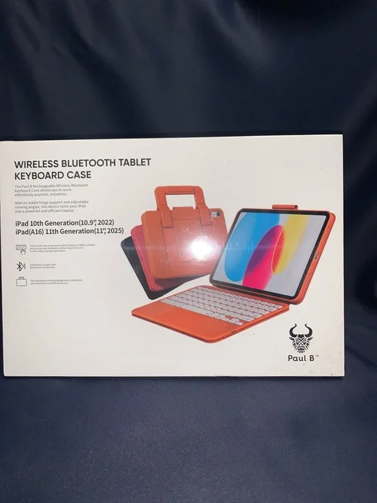 Wireless Bluetooth Tablet Keyboard Case - Orange