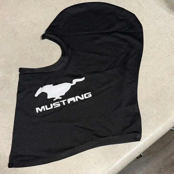 Black Mustang Hooded Neck Gaiter