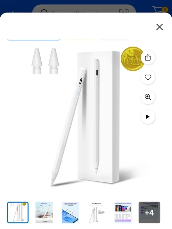 White Active Stylus Pen for Tablets