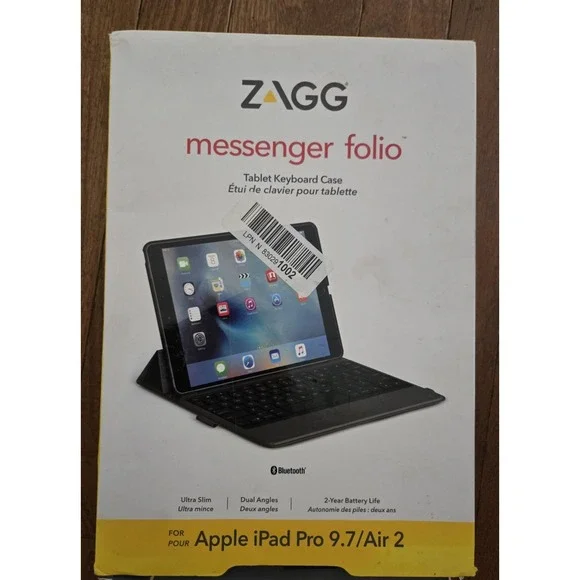 ZAGG ID8BSF-BBS Keyboard Folio Case for Apple iPad Air 2 - Black