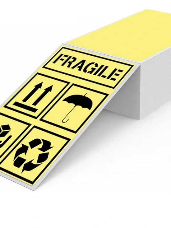 100 Custom 3” x 5” stickers colors: yellow, red, orange, tan, purple