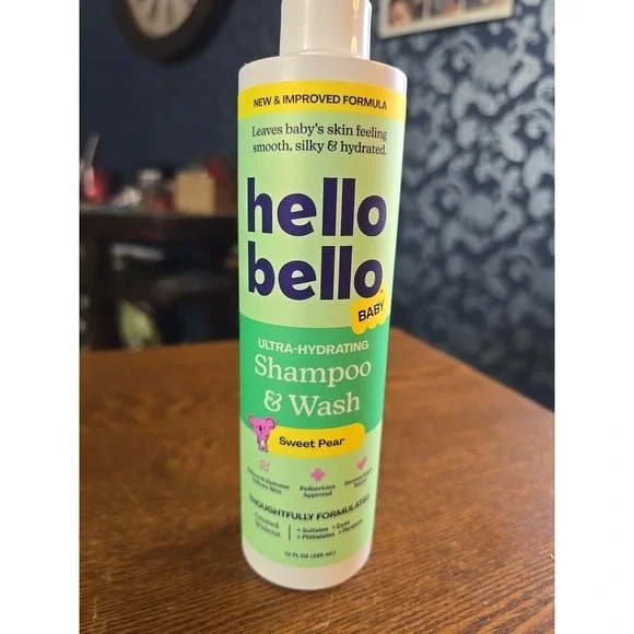Hello Bello Baby Shampoo & Body Wash Sweet Pear‎ 10oz New