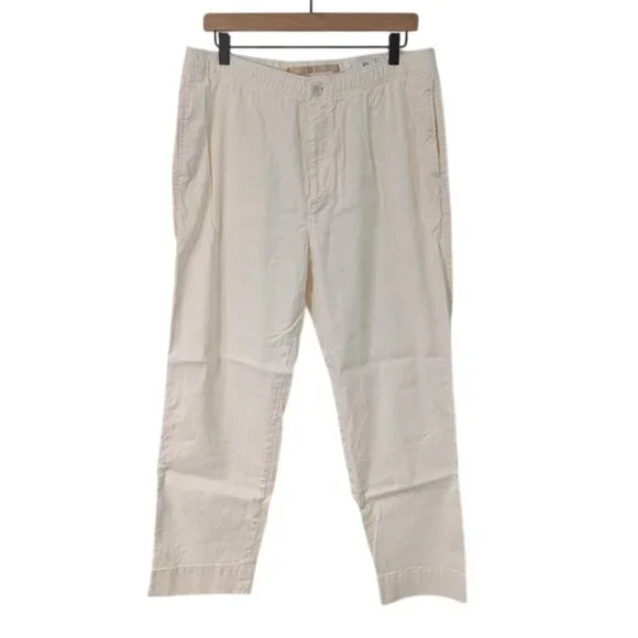 Banana Republic Linen/Cotton Chinos Relaxed Fit Casual Pants