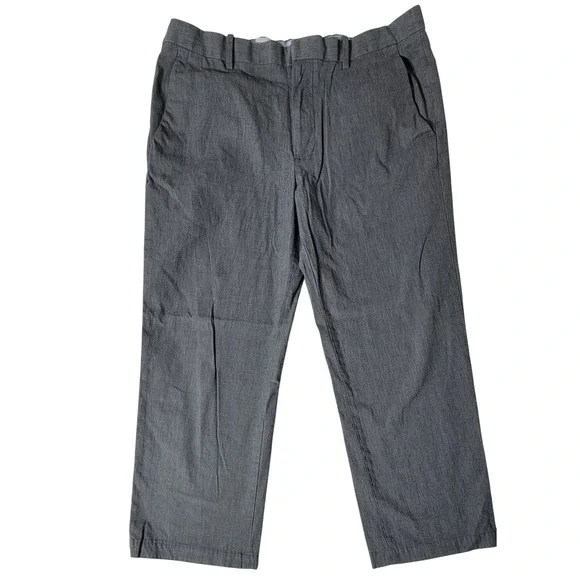 Banana Republic Modern Fit Grey Linen Dress Pants Mens 35x32 Heathered Trousers