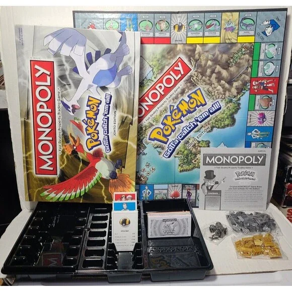 Pokémon Monopoly Johto Edition Complete Board Game RESEALED boardgame