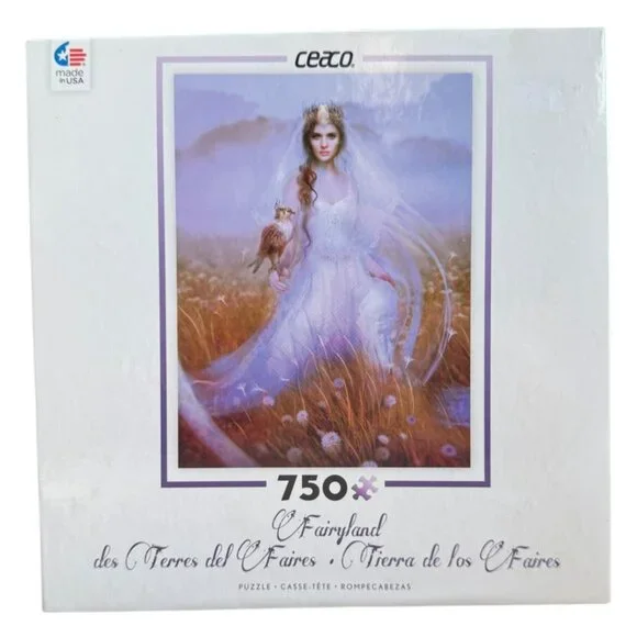 NEW 750 Piece Fairyland Jigsaw Puzzle Ceaco Fantasy Artwork Series 2 Made in USA