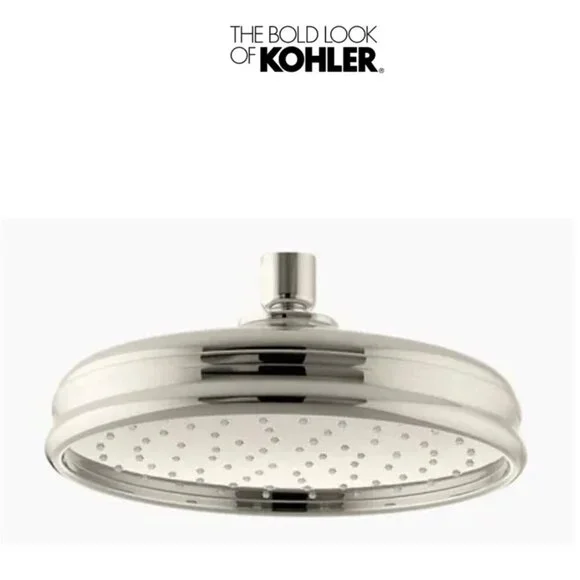 Kohler Traditional Round 8” Rainhead - Vibrant Polished Nickel
