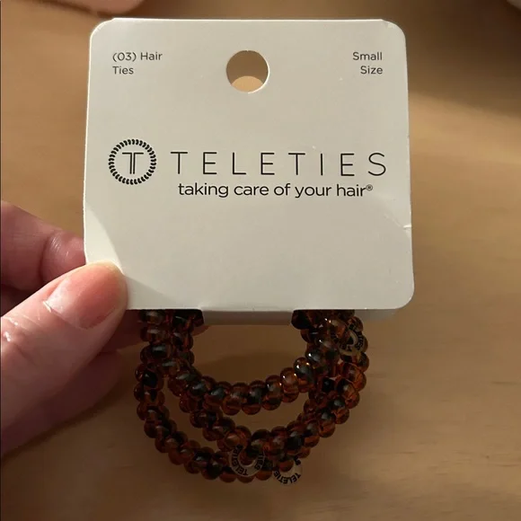 Free with bundle or purchase New Teleties 3pc Hair Ties 👱🏻‍♀️Small size